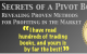 Secrets of a Pivot Boss