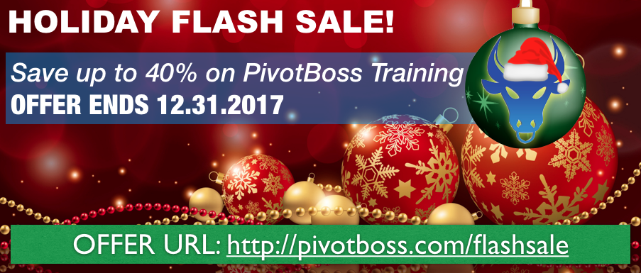 PivotBoss Holiday Flash Sale